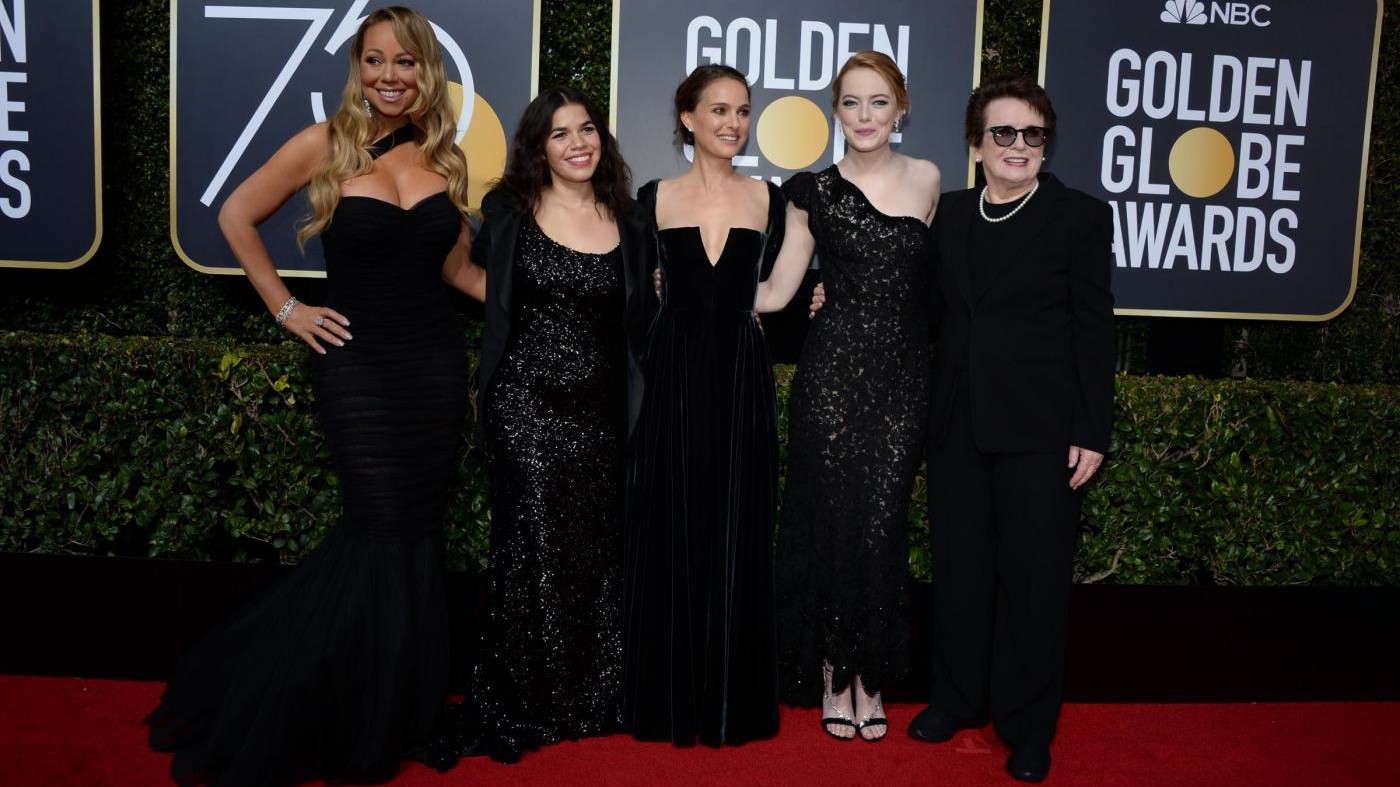 Golden Globe, in nero sul tappeto rosso
