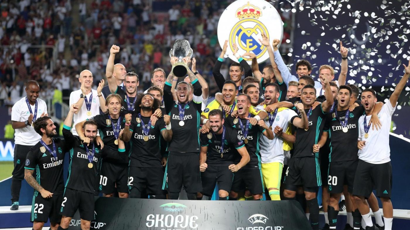 Supercoppa europea, di nuovo Real. Battuto (2-1) il Manchester United