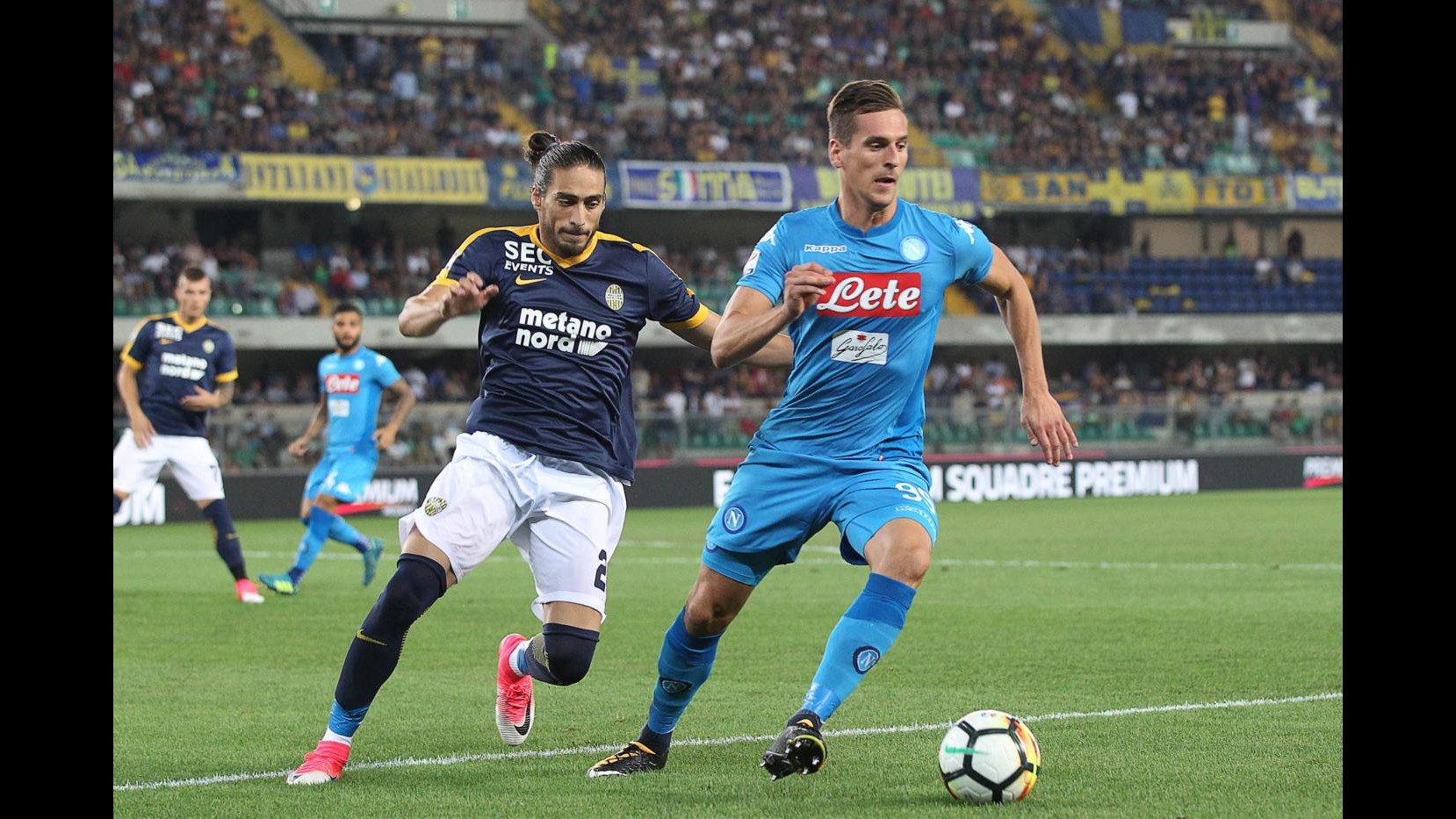 Serie A, Verona-Napoli 1-3: Insigne show, Milik gol