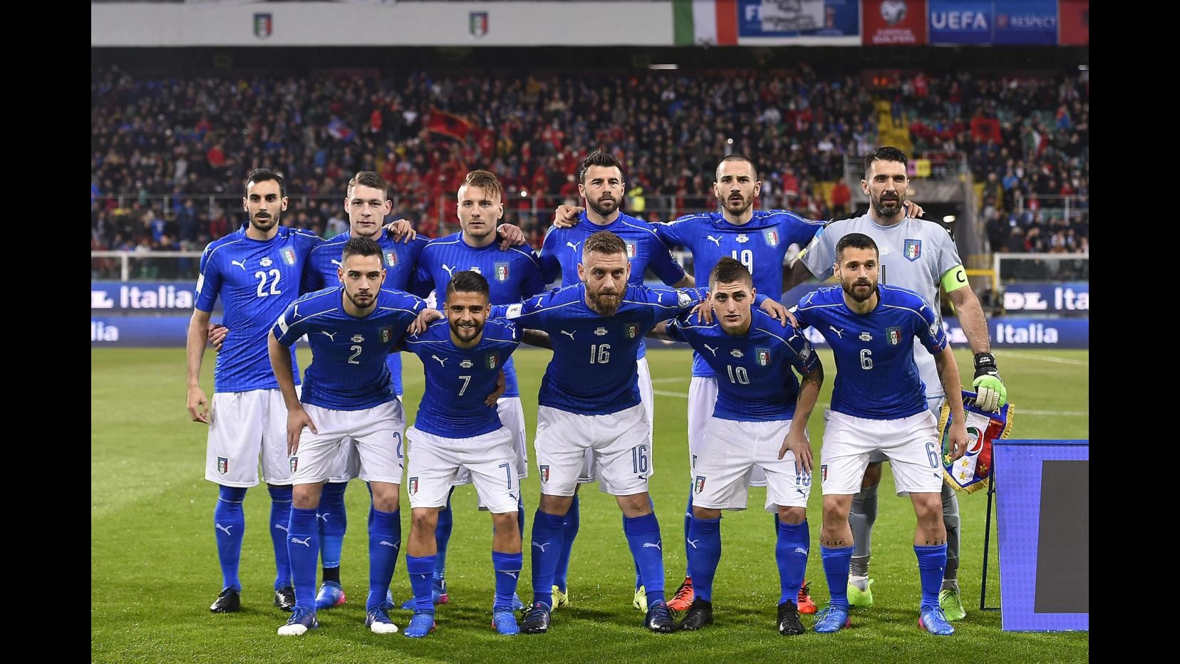 FOTO Italia-Albania 2-0 con De Rossi e Immobile