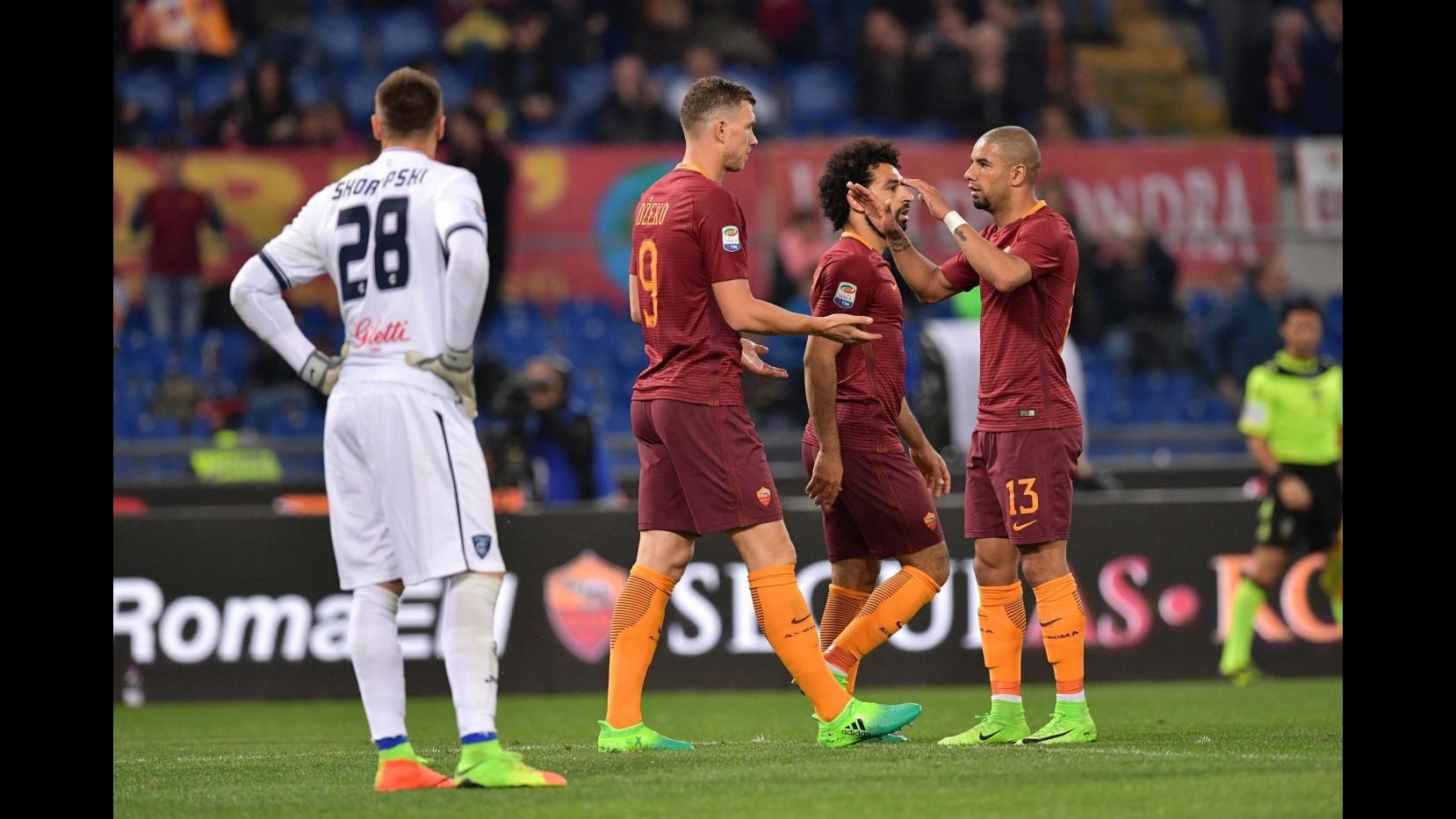 FOTO Serie A, Roma batte Empoli 2-0 con doppio Dzeko
