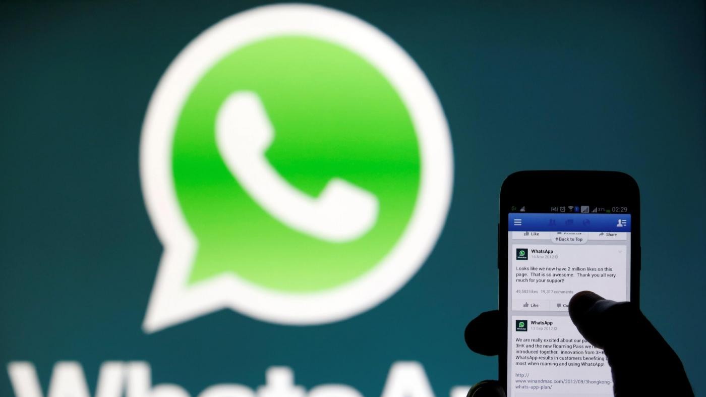 Dati degli utenti a Facebook, multa da 3 milioni a Whatsapp