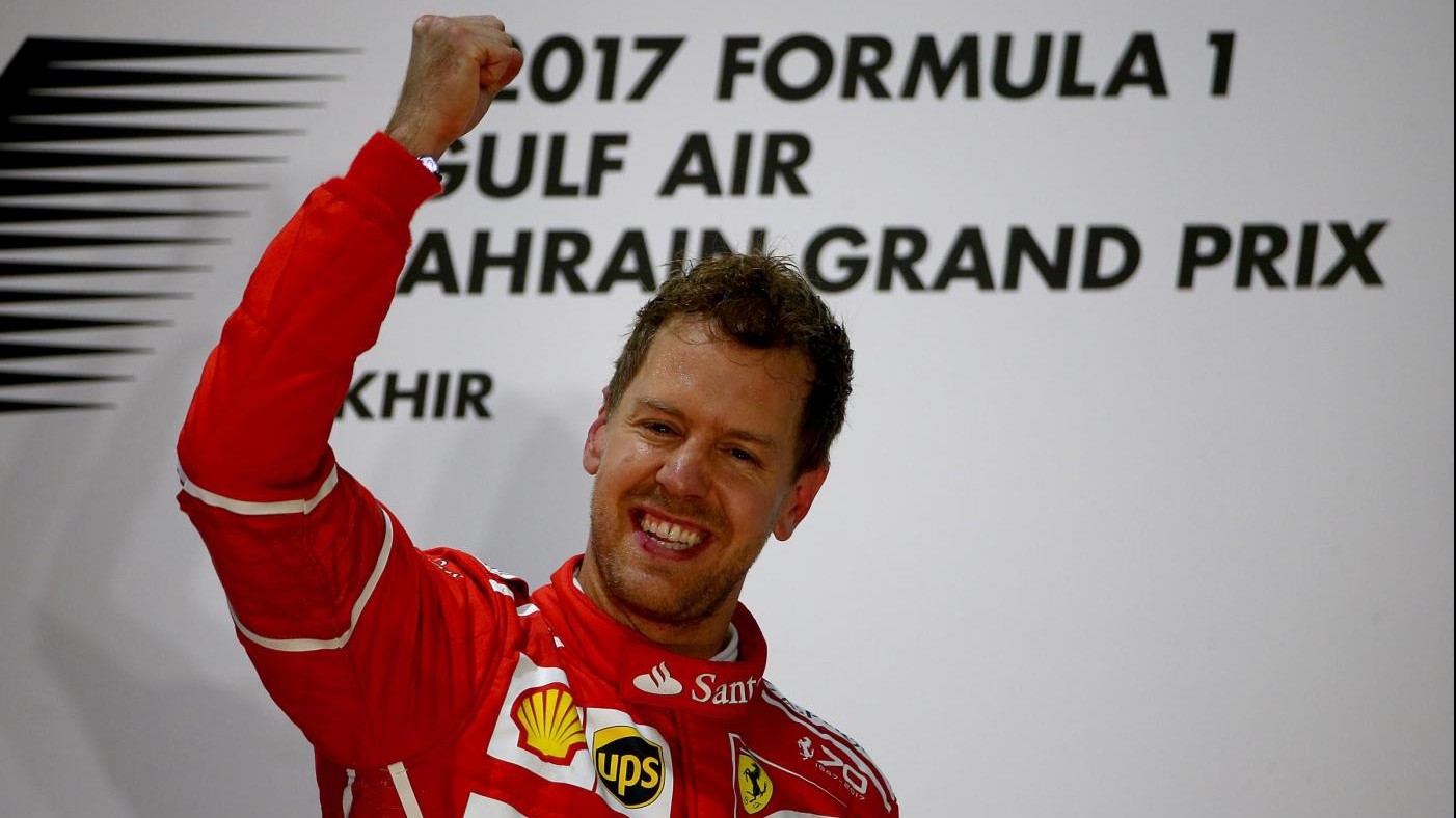 FOTO La Ferrari di Vettel trionfa nel GP del Bahrain