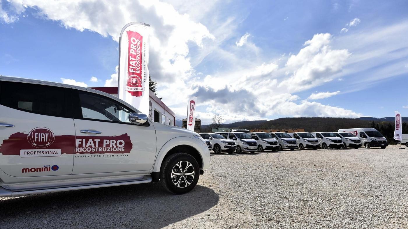 Da Fiat Professional mini-flotta a comune di Amatrice