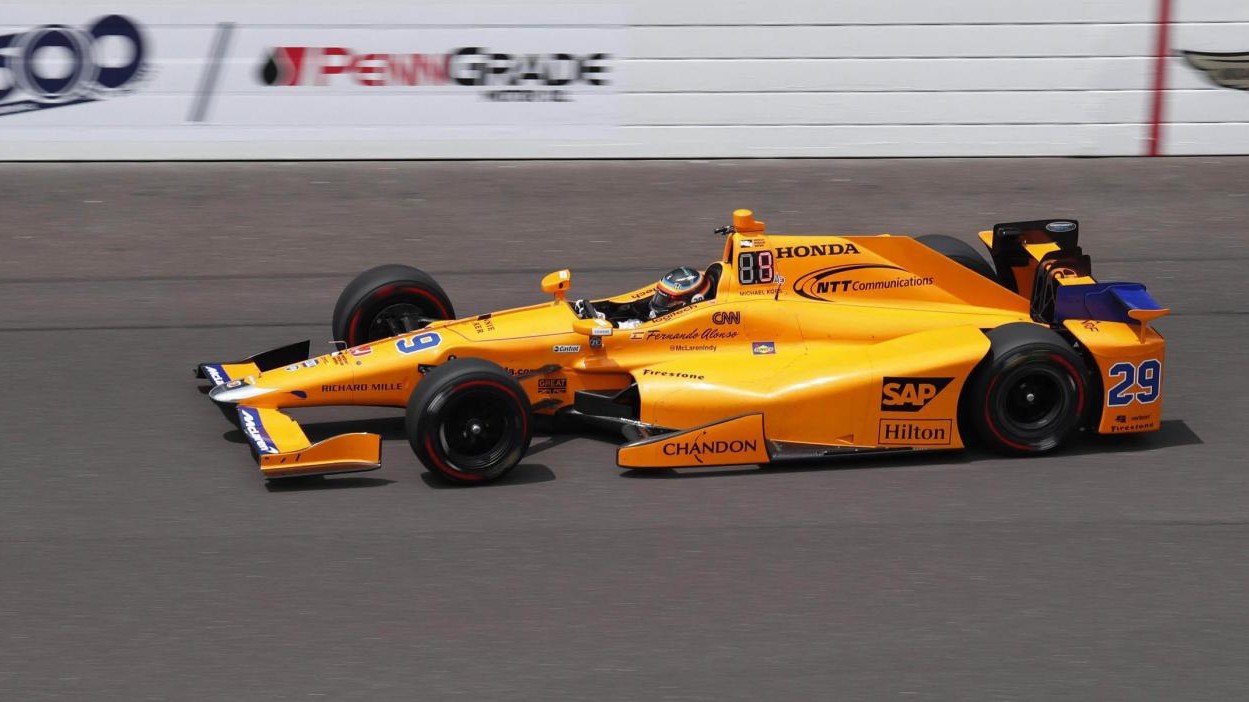 Alonso ancora 4° nelle libere della 500 miglia di Indianapolis