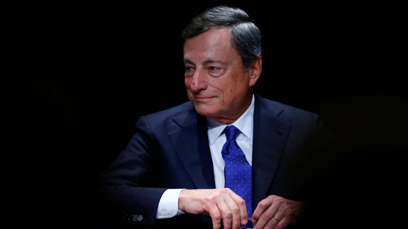 Draghi: Ripresa Eurozona si rafforza, rischi al ribasso in calo