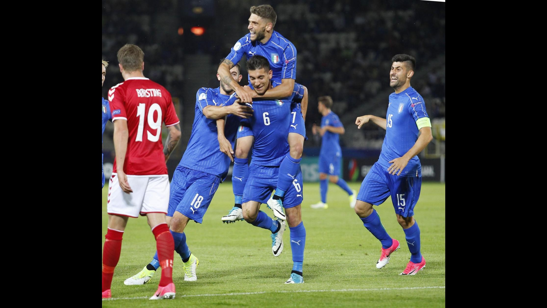 FOTO Europei U21, buon esordio per l’Italia: Danimarca ko 2-0