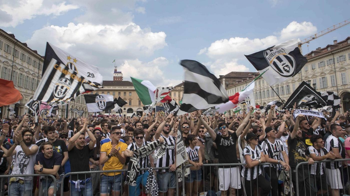 Juventus-Real, cresce l’attesa a Torino: piazza San Carlo gremita