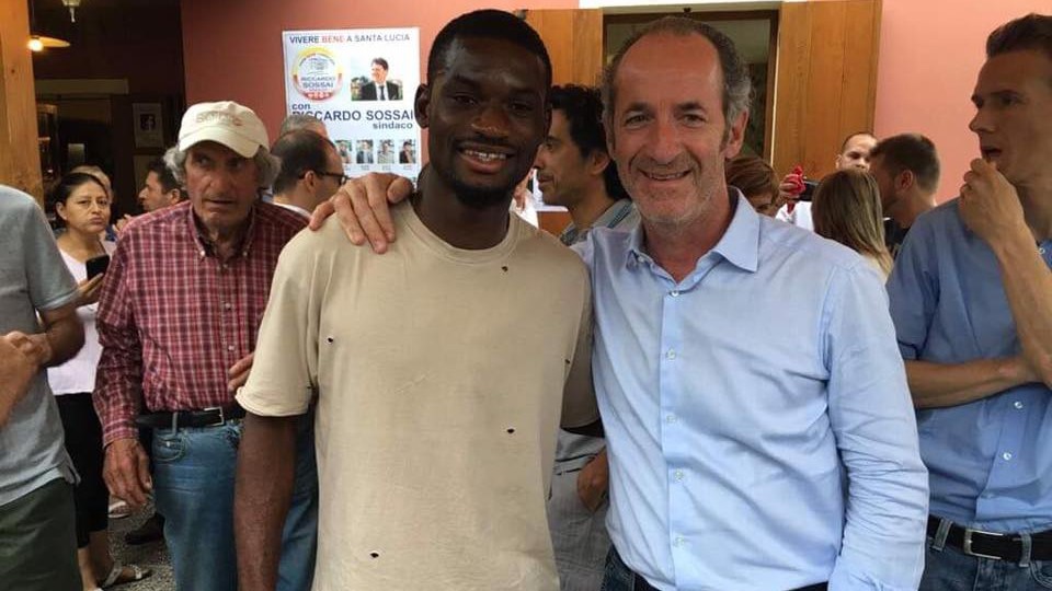 Zaia posta foto con giocatore di colore: pioggia di insulti razzisti
