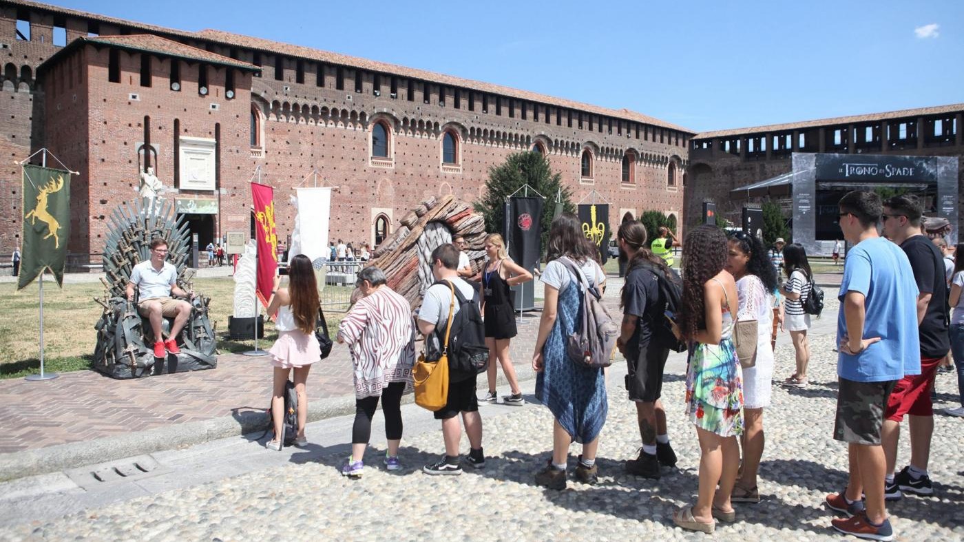 FOTO Il Castello Sforzesco diventa set del ‘Trono di Spade’