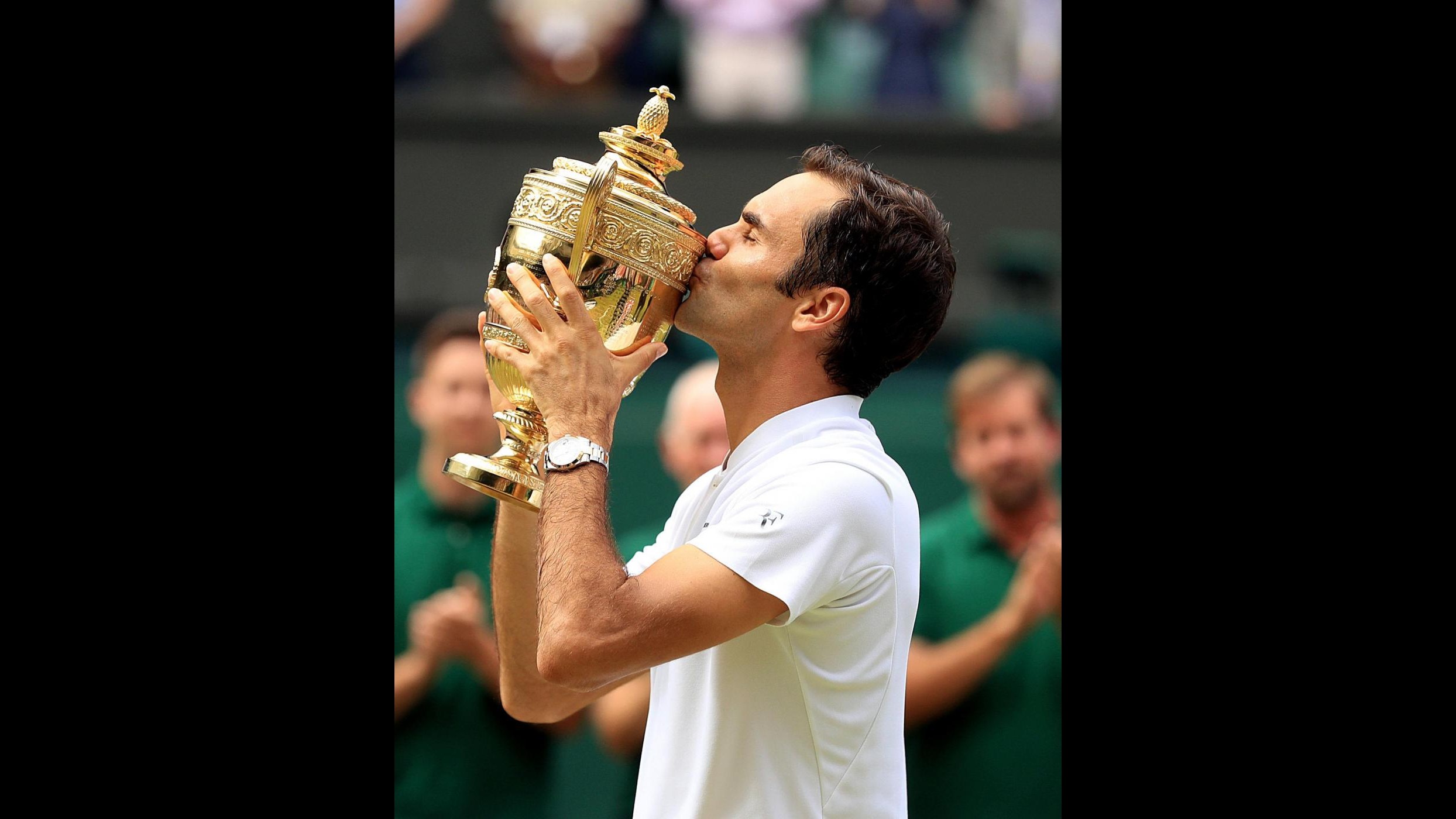 FOTO Wimbledon, Federer re per l’ottava volta, Cilic in lacrime