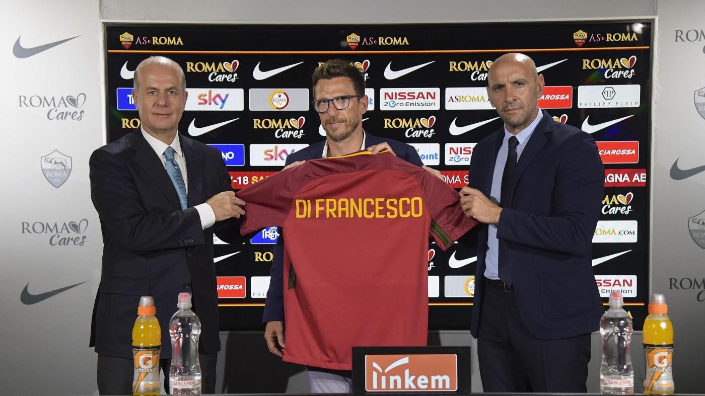 Roma, Di Francesco: Sarei contento di avere Totti con me