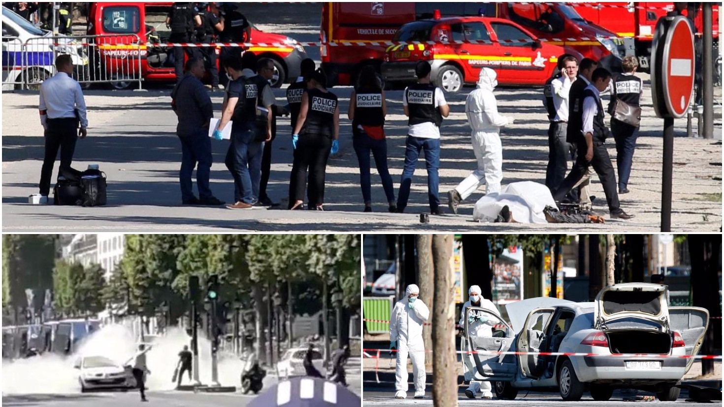 Parigi, paura sugli Champs Elysées: auto contro furgone polizia. Morto assalitore