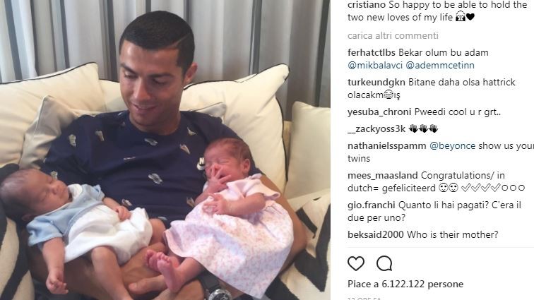 Ronaldo per la prima volta con i gemellini: I miei nuovi amori