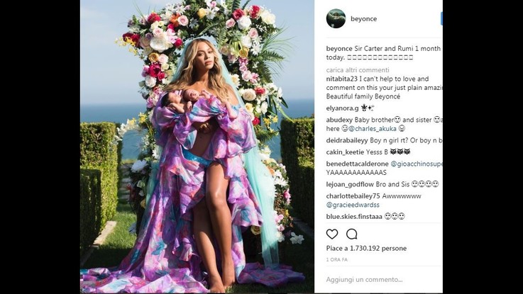 Prima foto social per i gemelli di Beyonce e Jay Z
