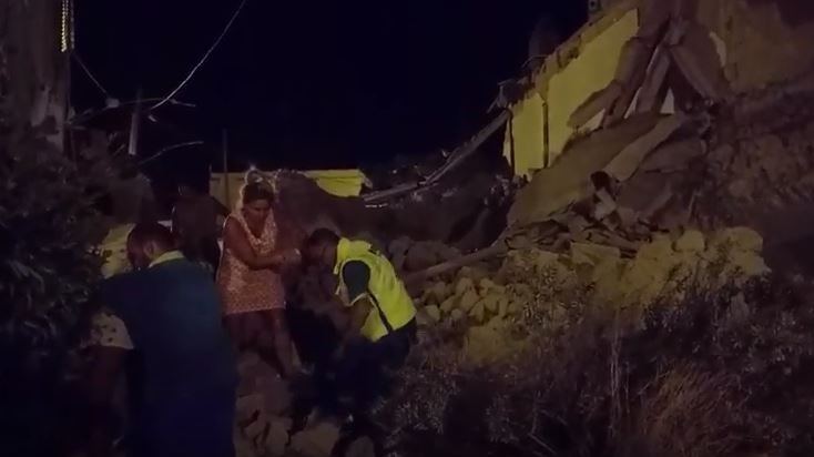 Ischia, le casa crollate per il terremoto / VIDEO