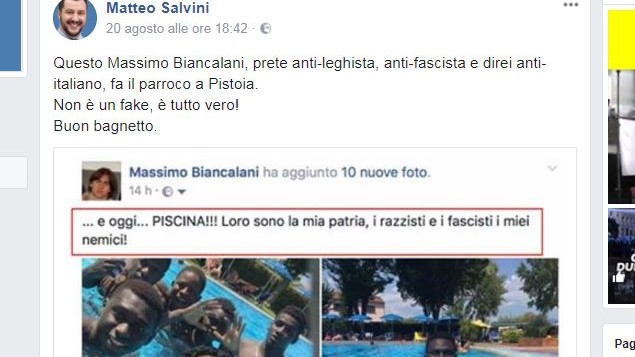 Pistoia, Forza Nuova ‘vigila’ prete migranti. Vescovo: “Superati limiti”