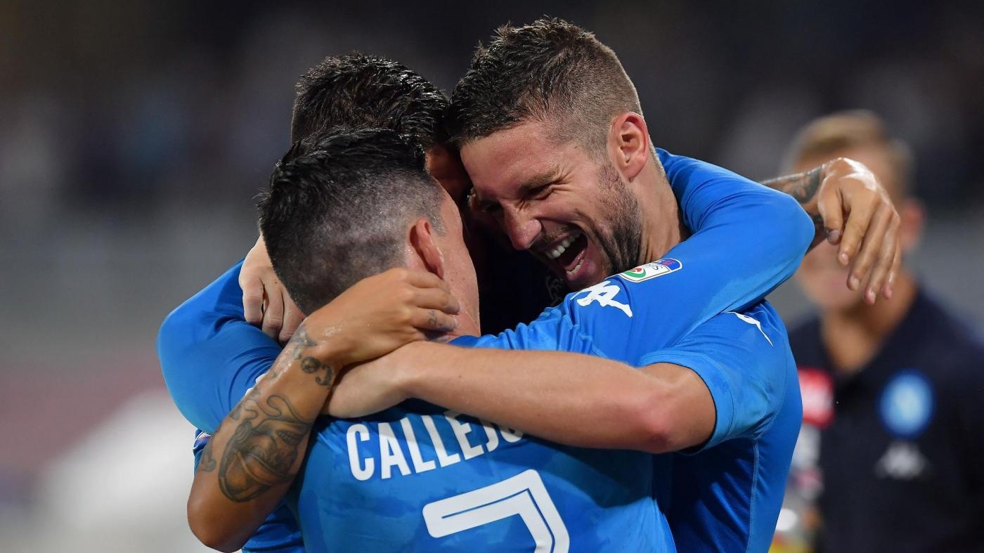 Serie A, Zielinski-Mertens-Rog: Napoli rimonta Atalanta, 3-1