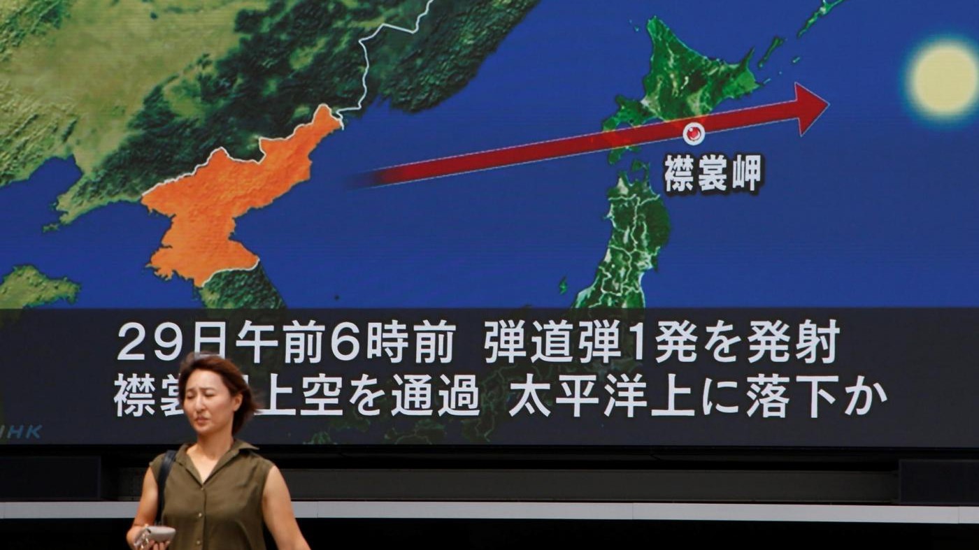 Nord Corea: Missile su Giappone solo preludio, obiettivo è Guam