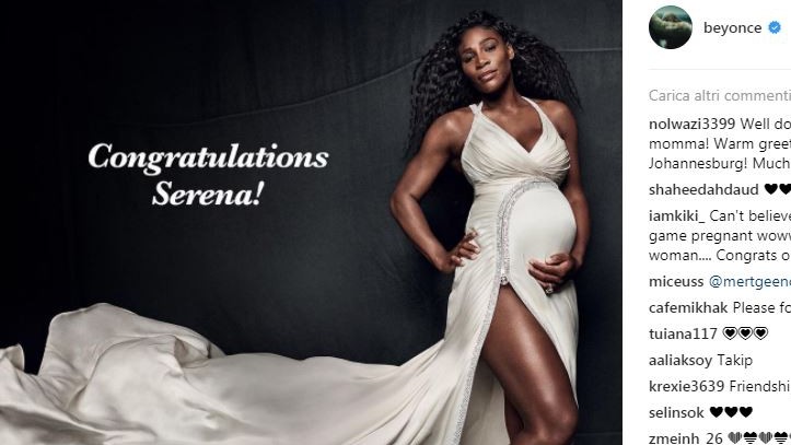 Serena Williams mamma di una bimba. Beyoncé si congratula