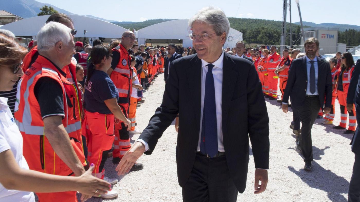 Terremoto, Gentiloni: “Impegno totale e certo per ricostruzione”