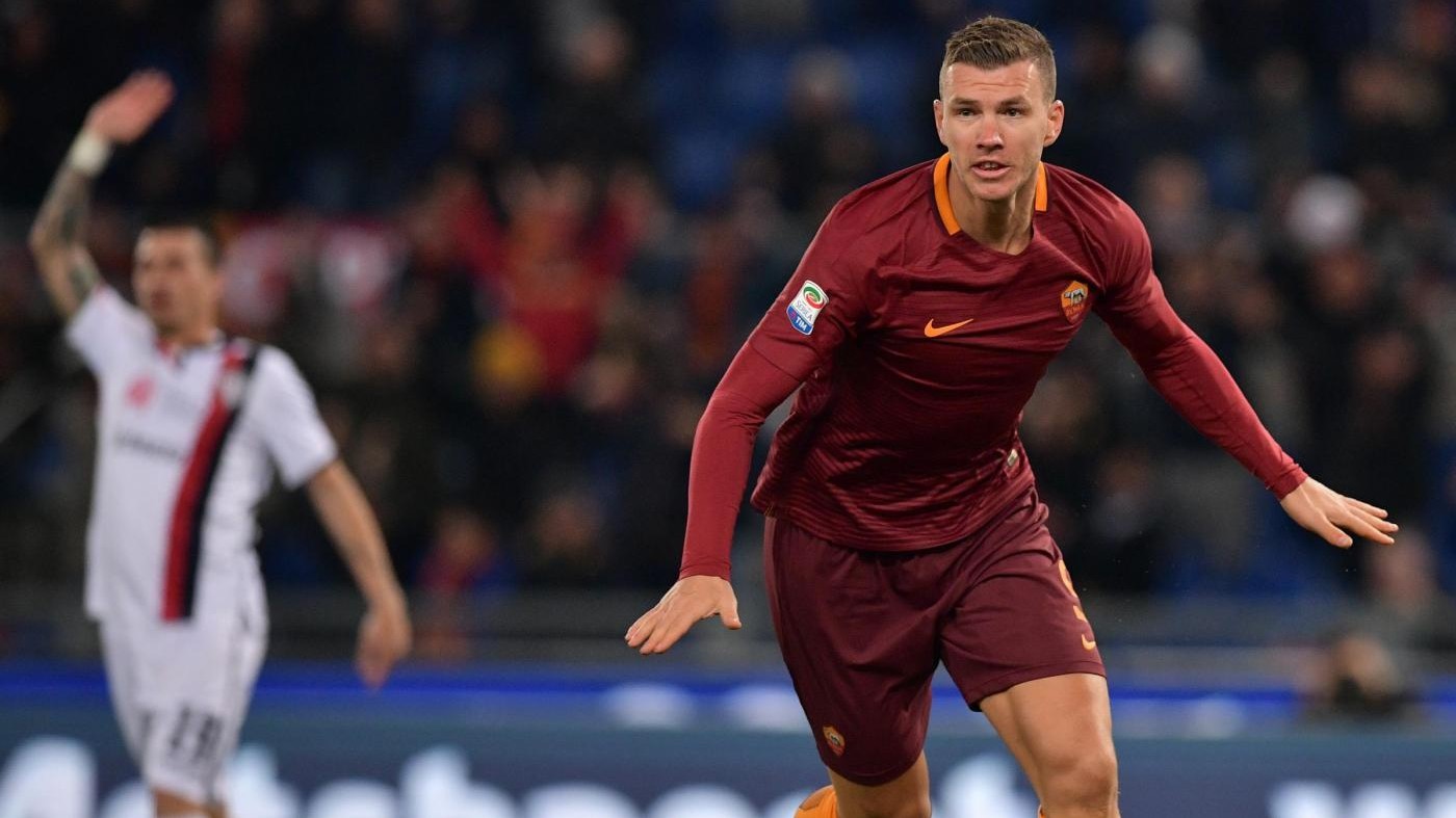 Serie A, alla Roma basta Dzeko: Cagliari si arrende 1-0