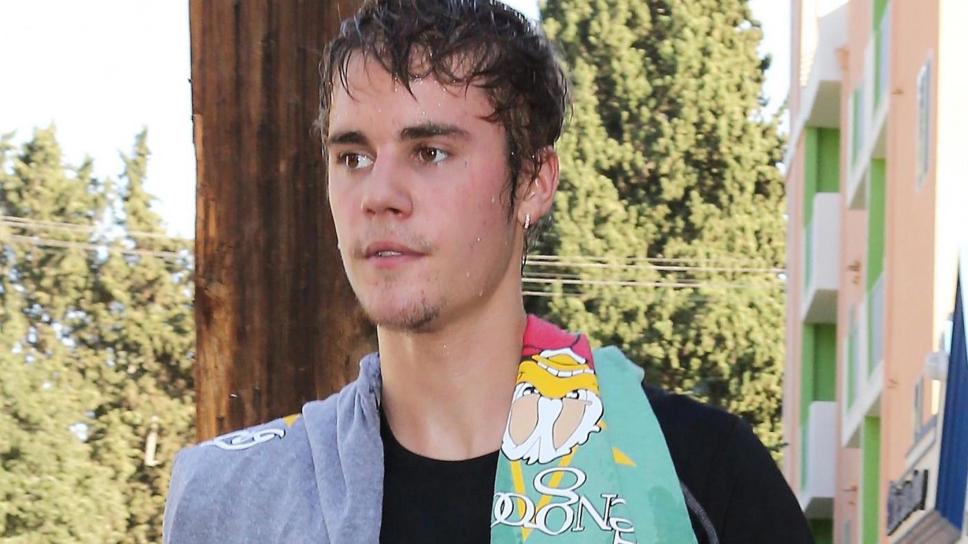 Justin Bieber sudatissimo dopo l’allenamento