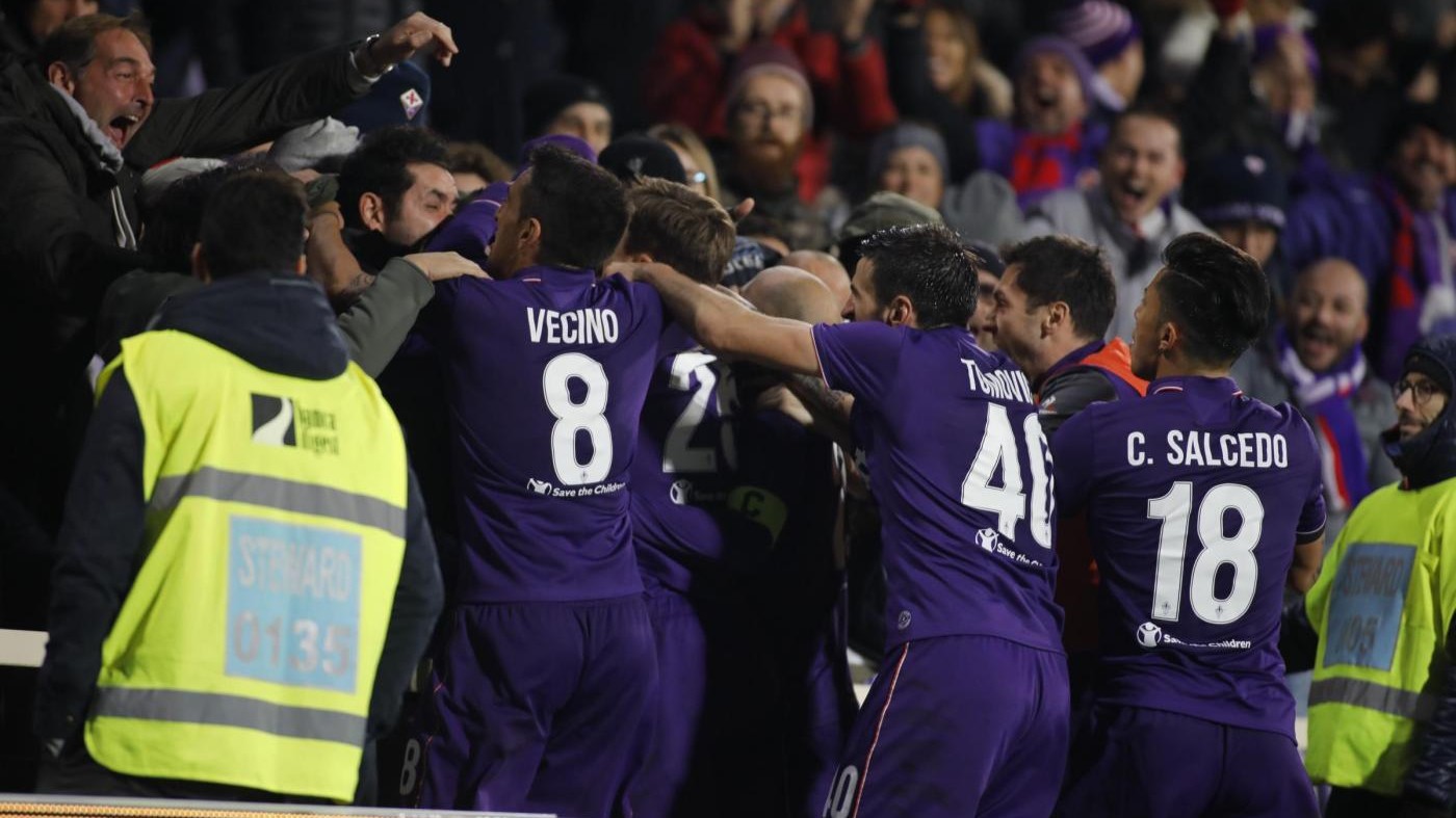 FOTO La Fiorentina supera il Palermo solo in zona Cesarini