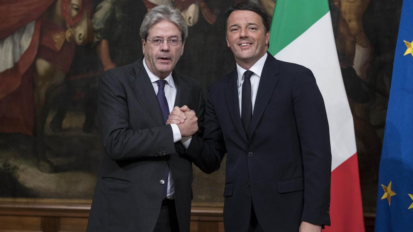 FOTO Passaggio di consegne tra Renzi e Gentiloni