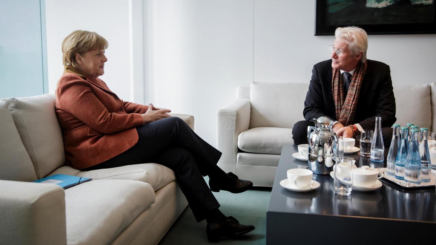 Merkel riceve Richard Gere: colloquio sulla situazione del Tibet