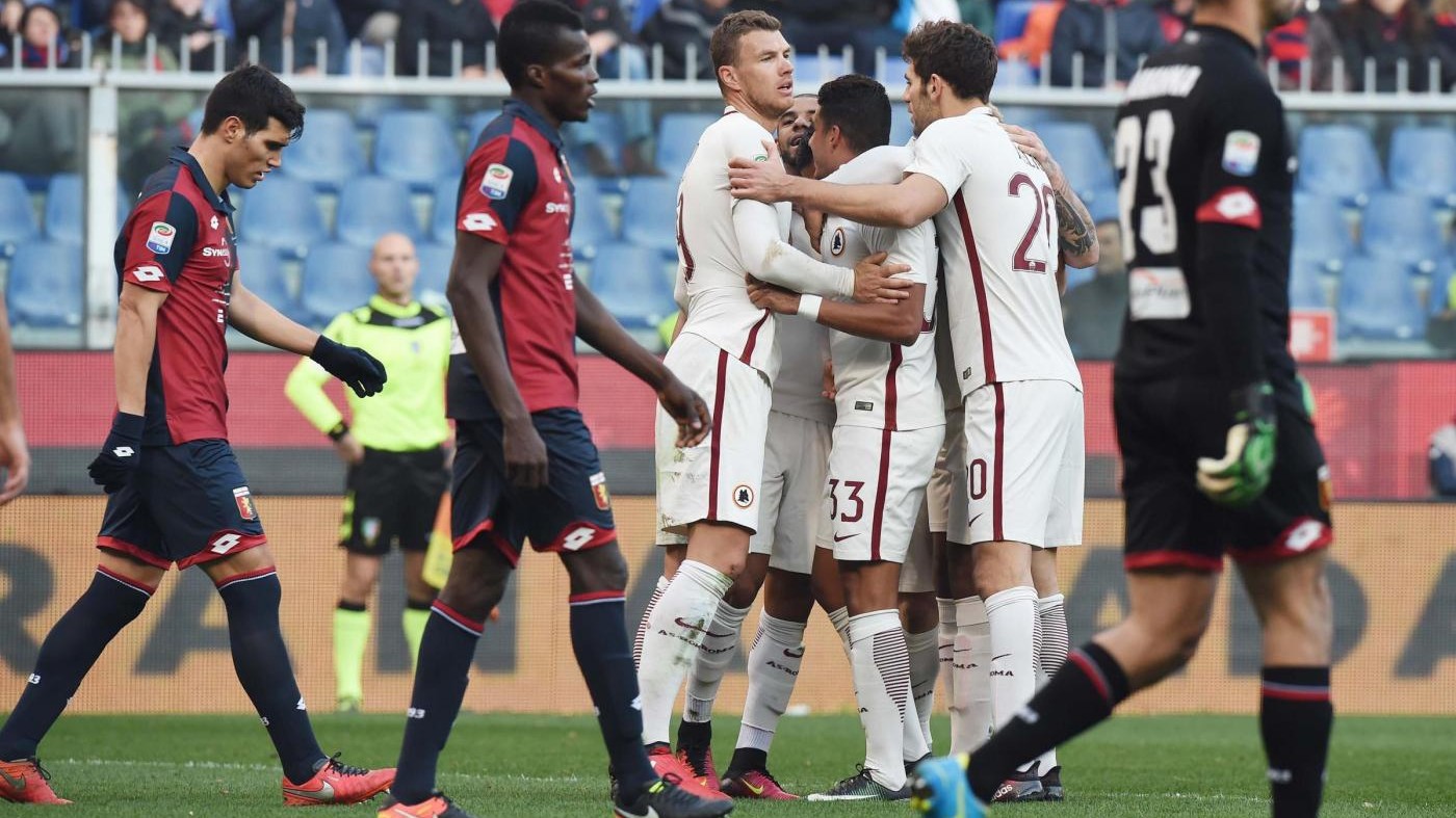 FOTO A Marassi la Roma supera il Genoa grazie autogol Izzo