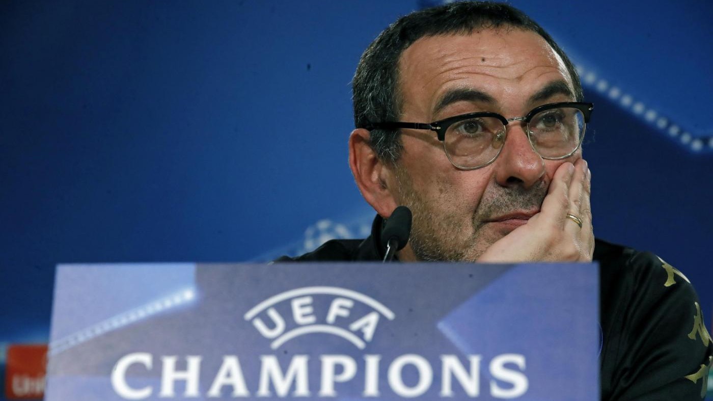 Sarri: A Madrid Napoli con faccia tosta, non so se con 3 o 4 punte