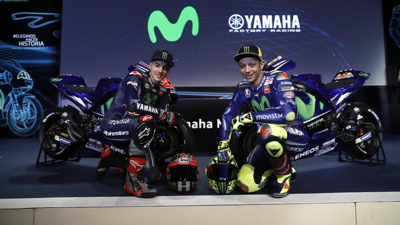 FOTO Svelata la nuova Yamaha di Rossi e Vinales