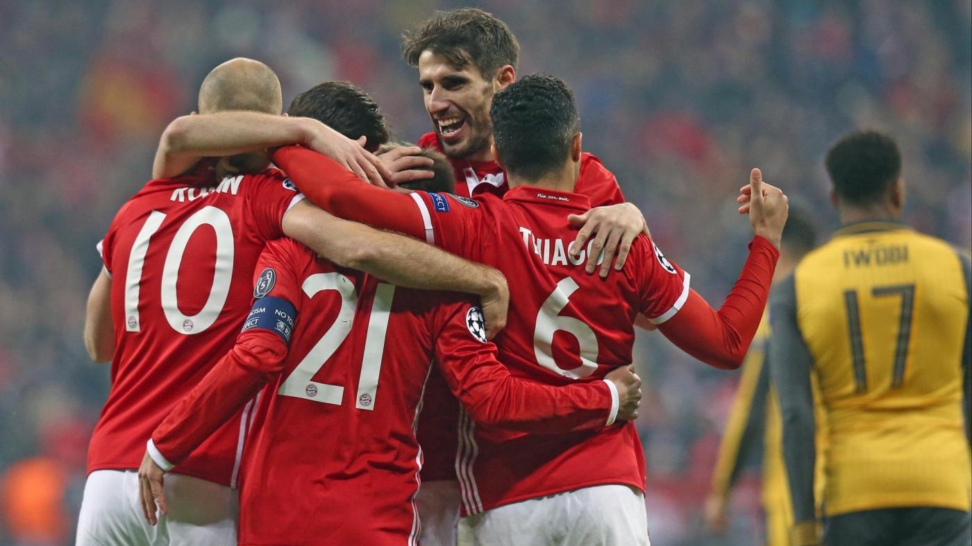 Champions, Bayern punge Arsenal: 5 gol anche il prossimo anno?