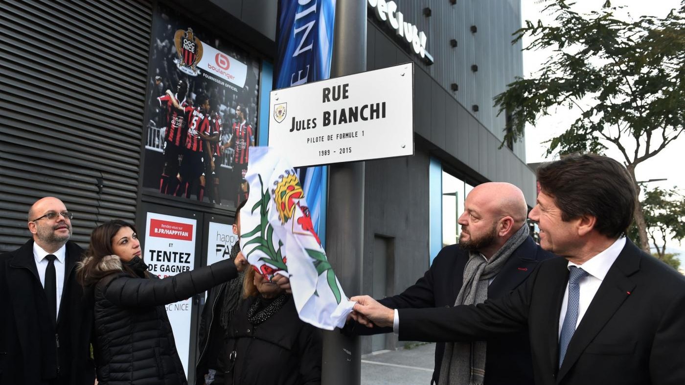 FOTO Nizza, una via dedicata a Jules Bianchi