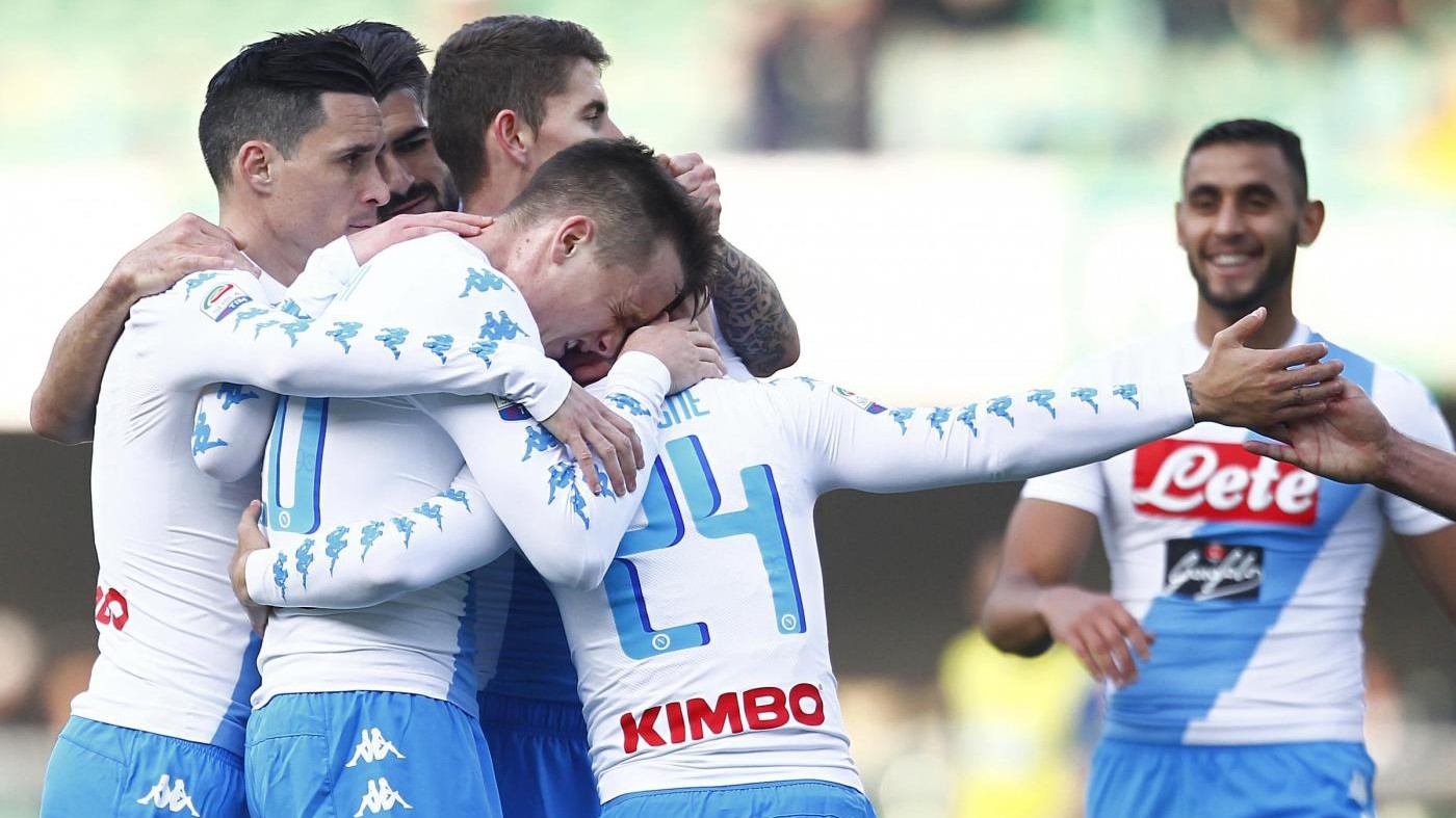 Serie A, Napoli dimentica la Champions: Chievo ko 3-1
