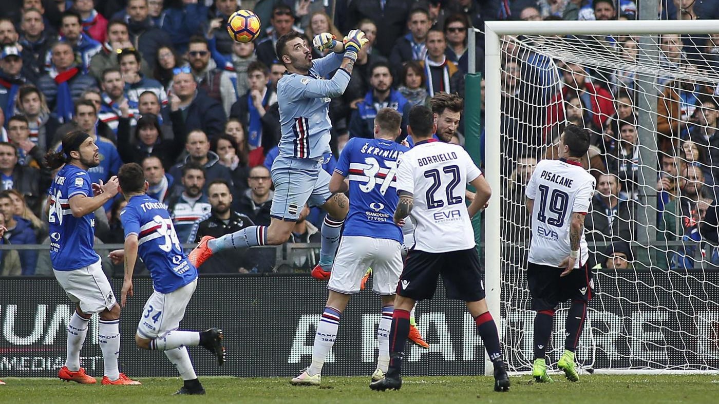 Serie A, Quagliarella risponde a Isla: Sampdoria-Cagliari 1-1