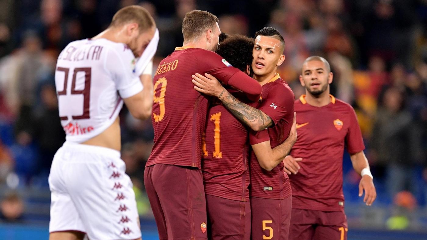 Serie A, troppa Roma per il Toro, giallorossi calano il poker