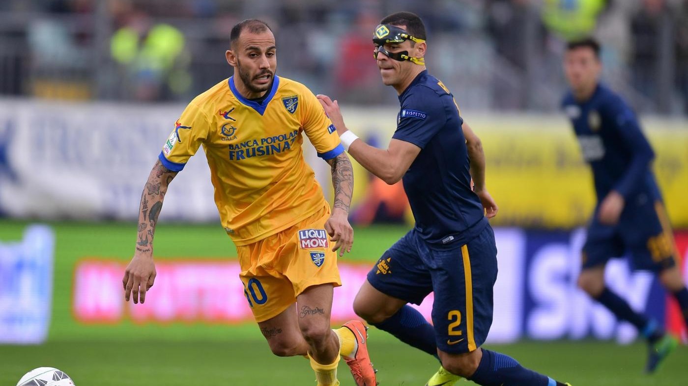 Serie B, Frosinone supera Verona 1-0: decide rigore di Ciofani