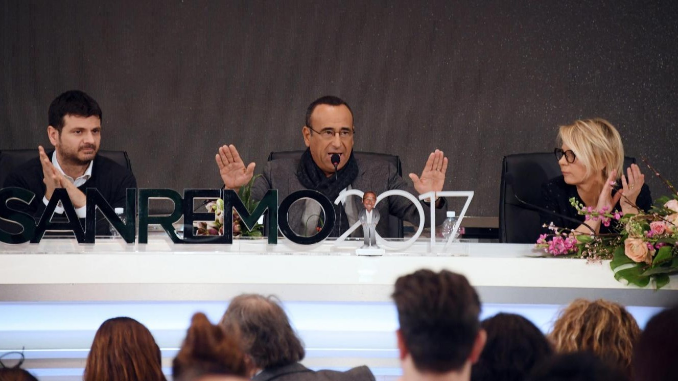 Sanremo, conferenza di chiusura del Festival