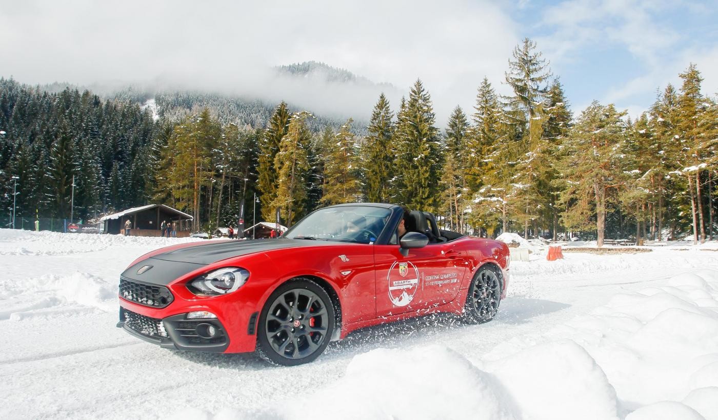 FOTO Abarth Winter Tour a Cortina d’Ampezzo