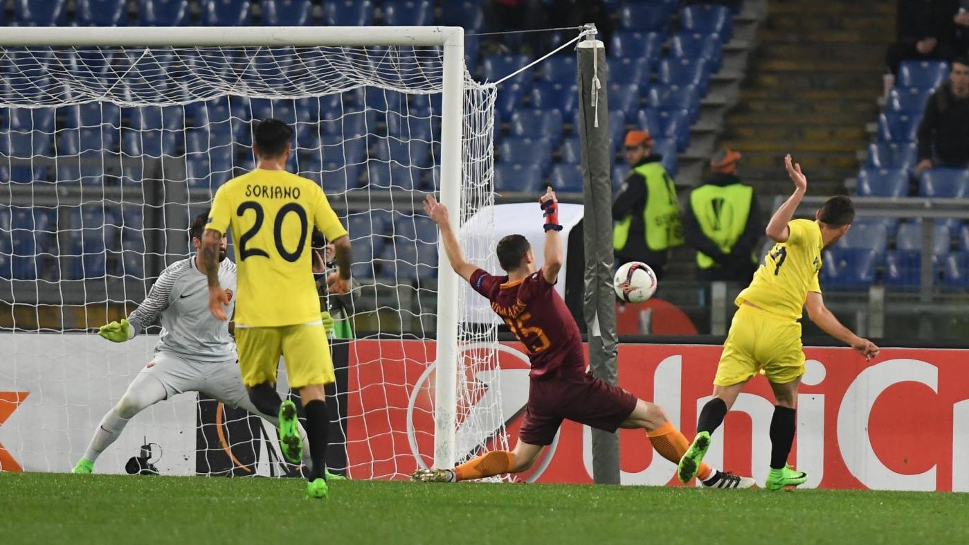 FOTO Europa League, Roma-Villarreal 0-1: giallorossi agli ottavi