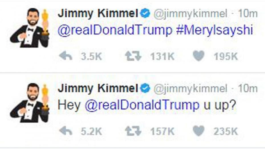 Oscar, Kimmel a Trump su Twitter: Sei sveglio?