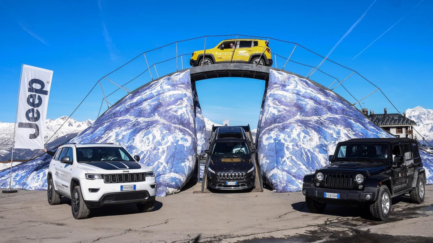 Fca, i test drive della gamma Jeep a Pila d’Aosta