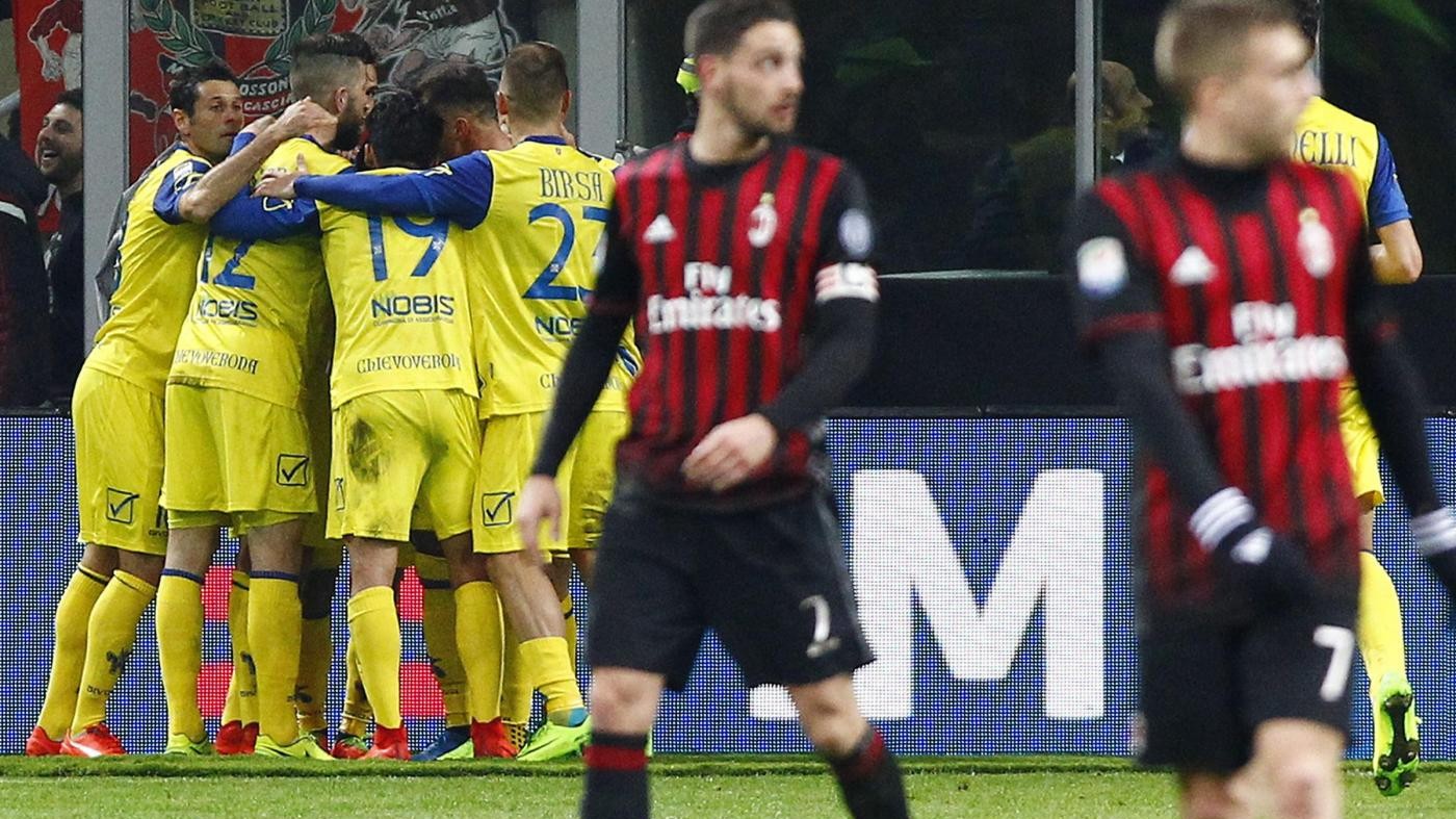 FOTO Il Milan stende il Chievo con Bacca e Lapadula