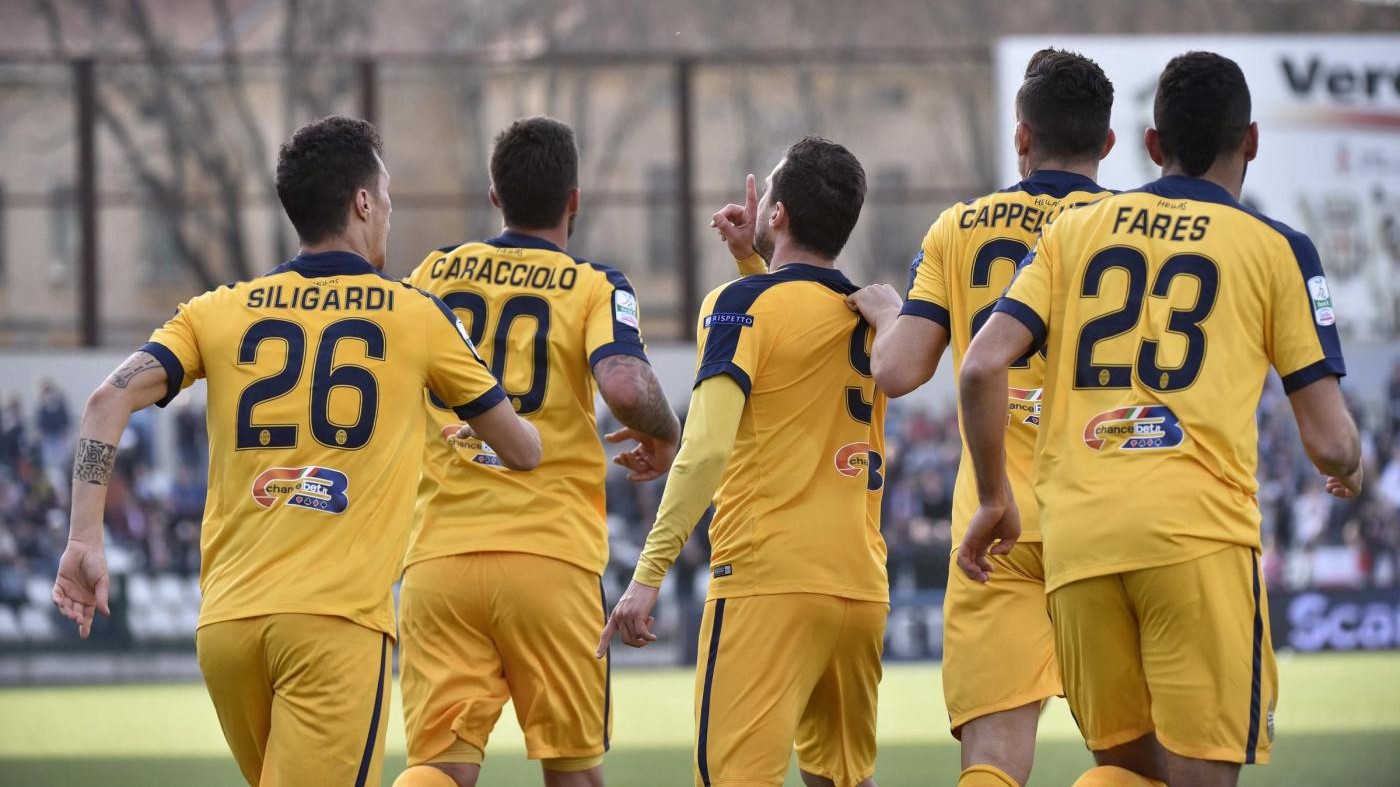 FOTO Serie B, Pro Vercelli-Verona 1-1: gialloblù salvati da Ganz