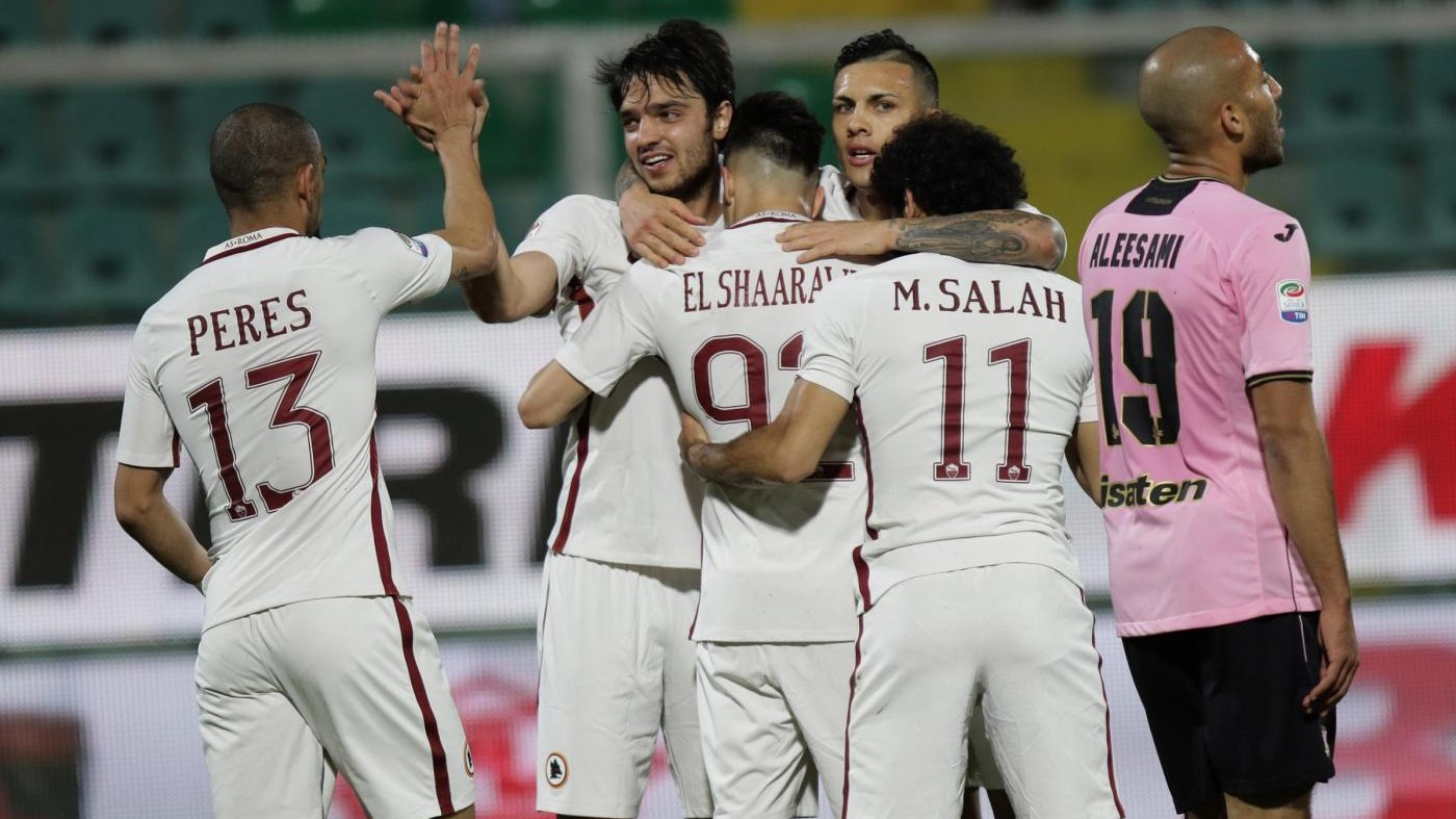 Serie A, la Roma espugna Palermo 3-0 e torna seconda