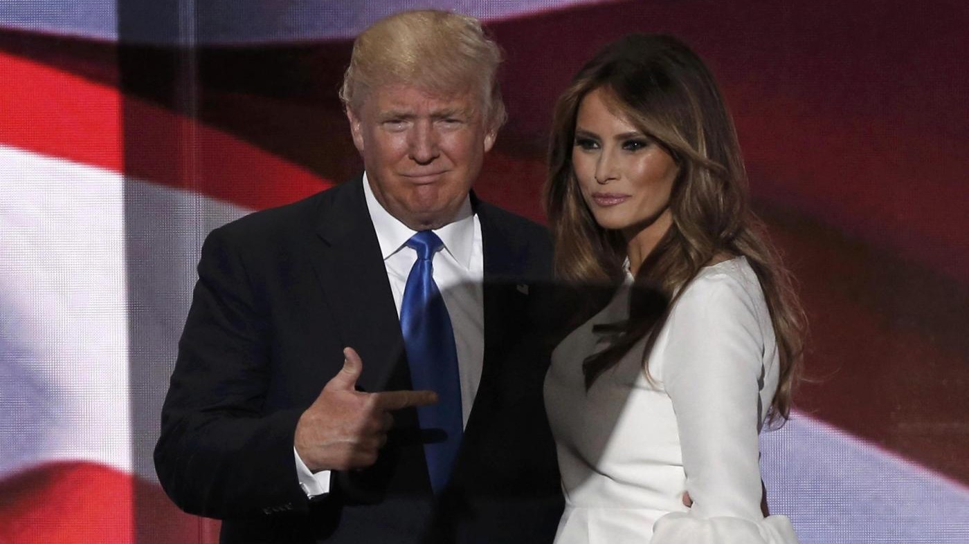 FOTO Usa, Donald Trump lascia la scena alla moglie Melania