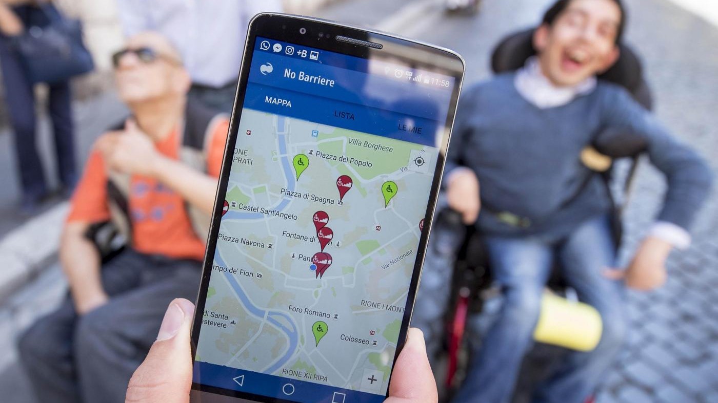 FOTO Arriva l’app ‘No-barriere’ per segnalare gli ostacoli