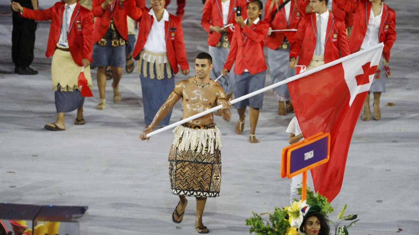 FOTO Rio 2016, sfila Pita: è la star  di Tonga